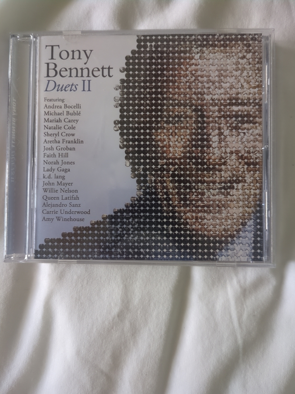 Tony Bennett Duets II CD - White & Brown Cover